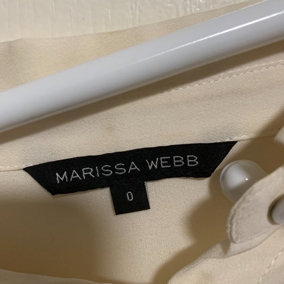 Marissa Webb Cream Button-Up Blouse - Picture 3 of 4